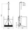  Platformbediende combinatiedouche 2520AFS